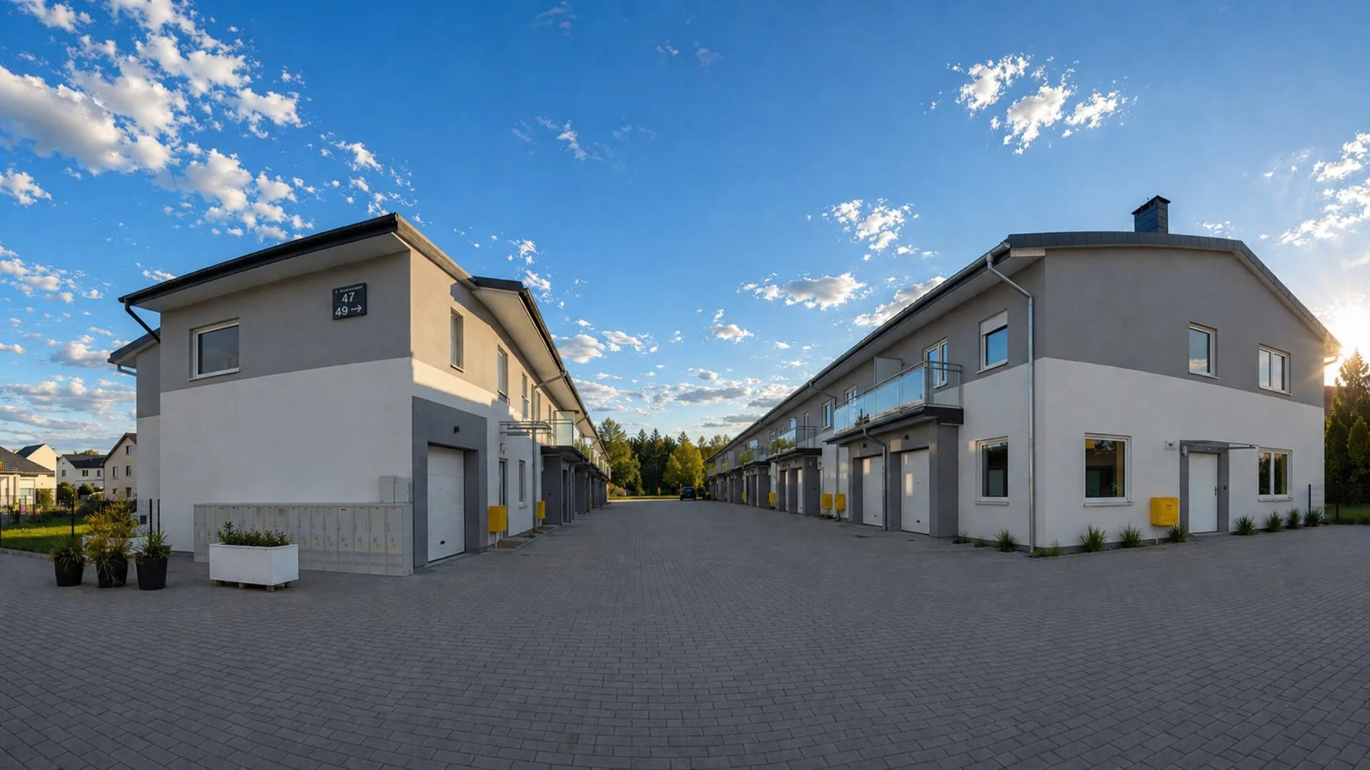 Nowoczesne domy szeregowe Spacerowa Residence w Radwanicach pod Wrocławiem